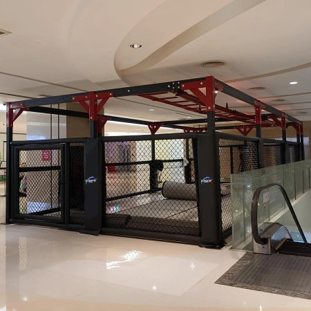 Jaula multifunción MMA - SC200 | Personalizable: vista completa de la jaula montada