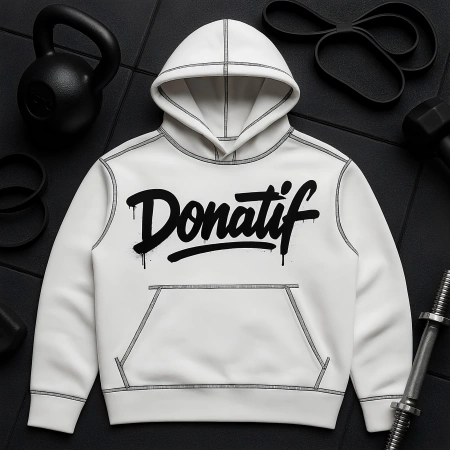 Graffiti Design Sweatshirt with Back Zipper FA1 | Donatif - Usage