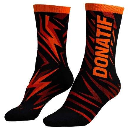 Chaussettes à motif éclair - Confort et style - CZ1 | Donatif - Vue latérale