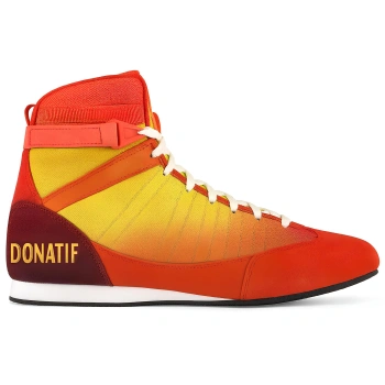 Scarpe da Boxe in Pelle Scamosciata - BP5 | Professionale - Visuale Laterale