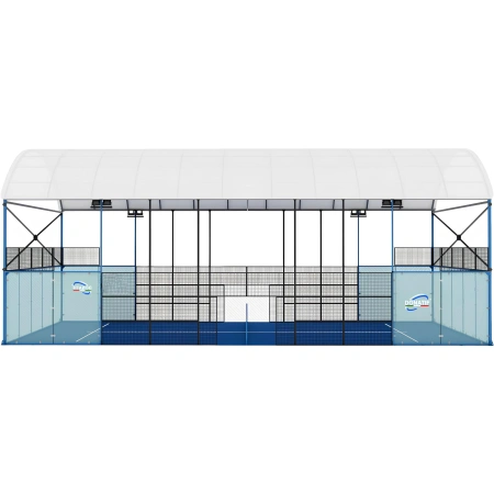 Campo da Padel Coperto - CP25 | Professionale - Visuale Frontale