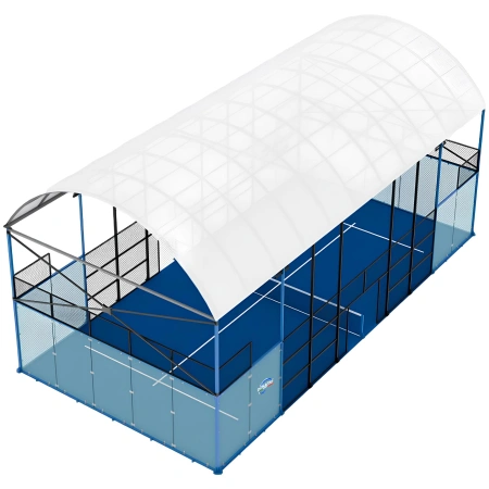 Pista de pádel indoor - CP25 | Profesional - Vista lateral