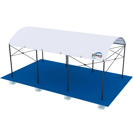 Padel Court Abdeckung - CP40 | Professional - Seitenansicht