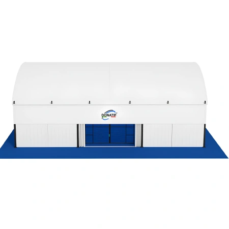 Copertura Padel per Tutte le Stagioni - CP50 | Professionale - Visuale Frontale