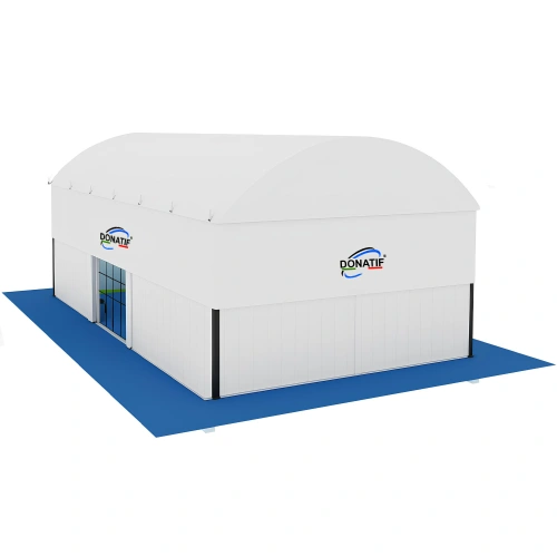 Copertura Padel per Tutte le Stagioni - CP50 | Professionale - CP50 - Visuale Laterale