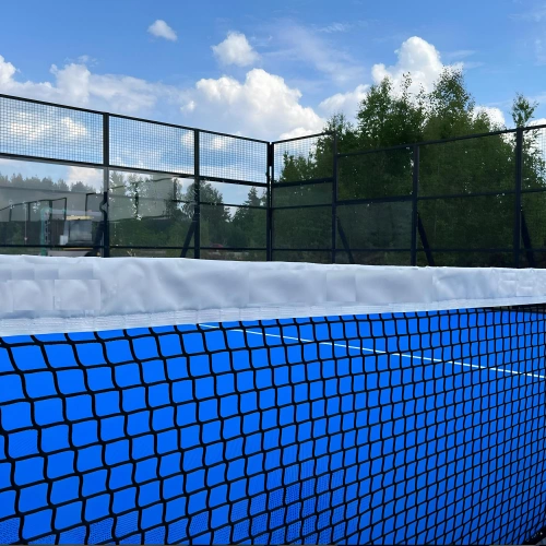 Panorama Padel Platz Maße 10x20mt - CP15 | Professionell - Netzwerkansicht