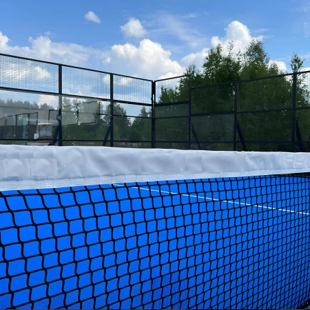 Panorama Padel Platz Maße 10x20mt - CP15 | Professionell - Netzwerkansicht