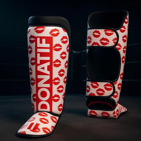 Kisses Shin Guards with Double Strap - PB4 | Professional - Usage