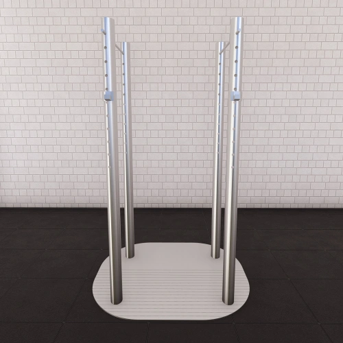 Porte-cage en acier inoxydable 316 - A316 | Eternal Structure - Salle de sport vue de face