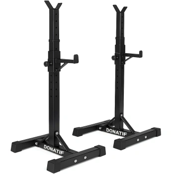 Pair of Adjustable Barbell Stands | Home Gym