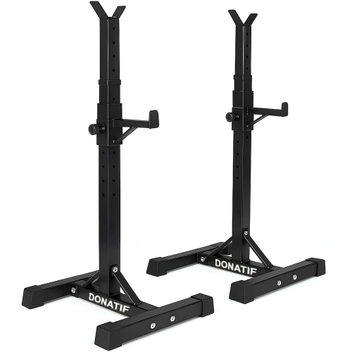 Pair of Adjustable Barbell Stands | Home Gym