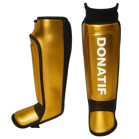 Espinilleras de boxeo doradas PB9 Protección total | Profesional