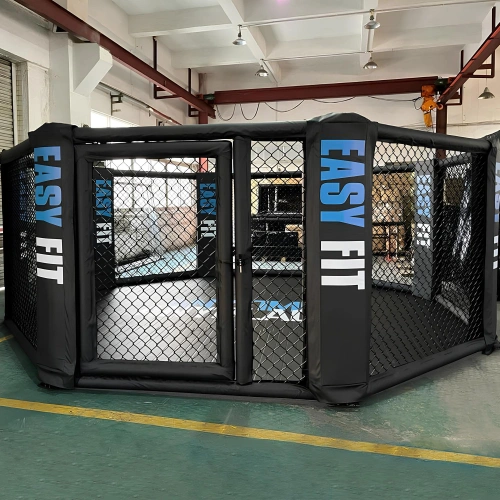 Achteckiger MMA-Käfig | Variable Größe - Ansicht des Kundenlogos