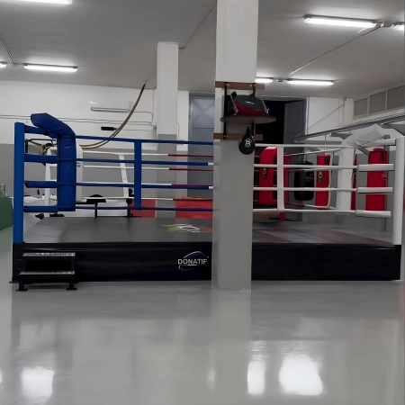 Anneau de Boxe Surélevé 50 cm | Taille variable - Vue réelle complète