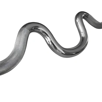 Barra Olimpica Super Curl 120 cm - 50 mm | a Molle - Visuale Completa 2