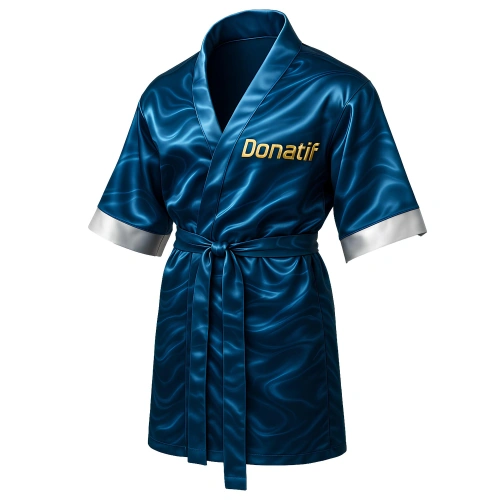 Robe de chambre à bagues - Design Bleu Mer - VR7 | Professionnel - Plein écran