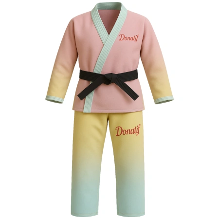 Kimono BJJ - Sfumatura di Colori - JJ6 | Professionale - Visuale Completa