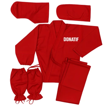 Ninja Gi Red Traditional Ninjutsu - NJ2 | Professional - Full View