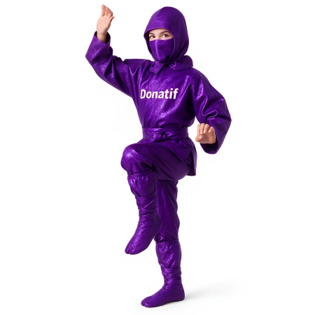 Ninja Gi con Motivo in Stile Orientale - NJ4 | Professionale - Visuale Completa