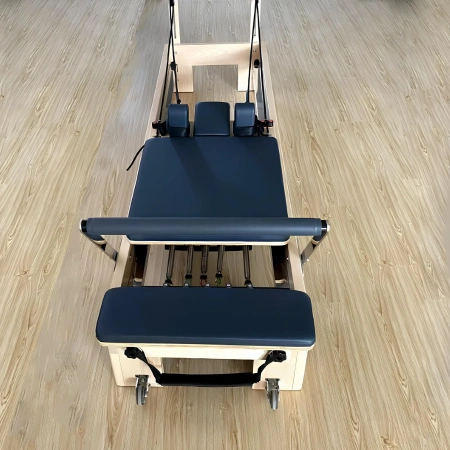 Bois d’érable Pilates Reformer - PM8 | Professionnel - Vue de dessus