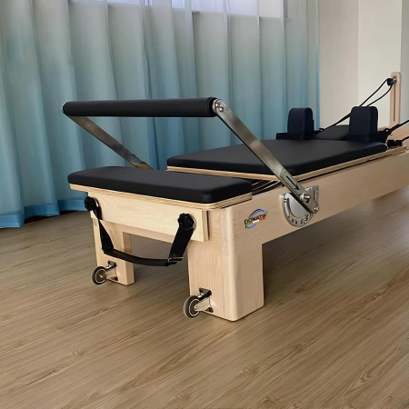 Pilates Reformer aus Ahornholz - PM8 | Professionell - Holzansicht