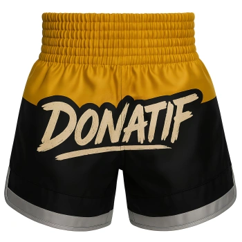Shorts de Muay Thai en Satén y Algodón PC3 | Profesional - Vista completa