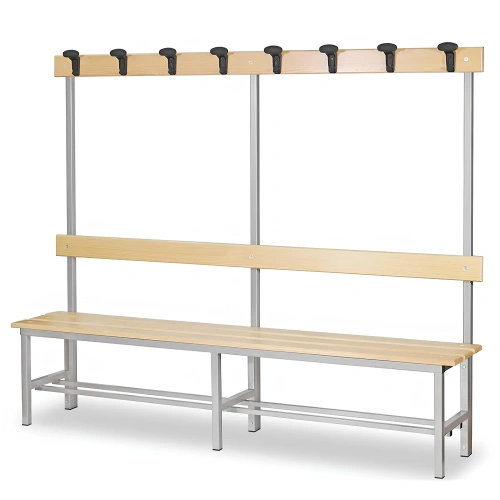 Aluminium-Umkleidekabinenbank 2 Meter lang mit...