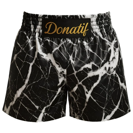 Pantalones cortos Muay Thai Efecto Mármol - PC8 | Profesional - Vista completa