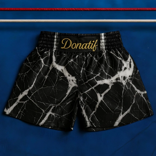 Muay Thai Shorts mit Marmoreffekt - PC8 | Professionell - Vorderansicht