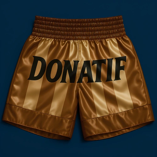 Pantaloncini Muay Thai a Righe - PC9 | Professionali - Visuale Frontale