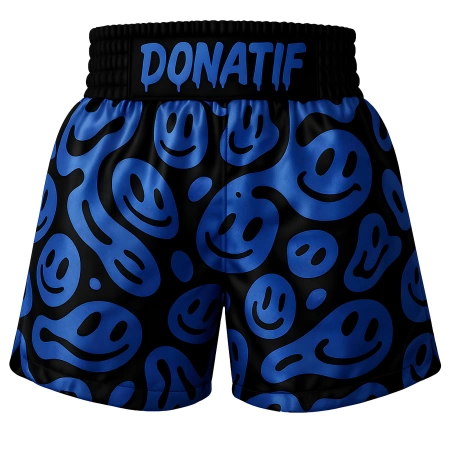 Muay Thai Emoji Smile Shorts - PC13 | Professional - Full View