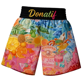 Muay Thai Shorts Multicolor - PC17 | Professional - Full View