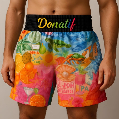 Pantaloncini da Muay Thai Multicolor - PC17 | Professionali - Utilizzo