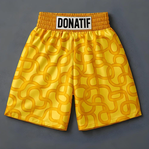 Short de Muay Thai Doré - PC20 | Professionnel - Vue de face