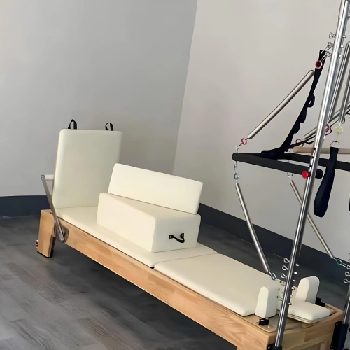 Réformateur de Pilates avec demi-trapèze - PM14 | Professionnel - Rembourrage blanc Visuel