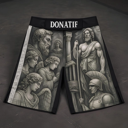 Short MMA style Grèce - MM5 | Professionnel - Vue de face