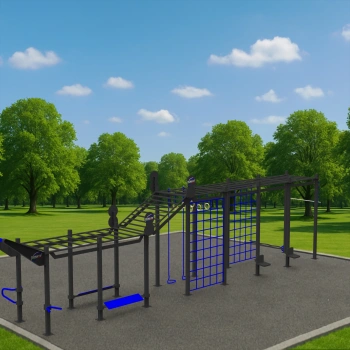 Multifunction Calisthenics Structure - CH2 | Professional - Side View 2