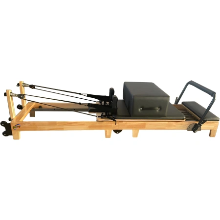 Pilates Reformer Pieghevole in Acero - PM22 | Professionale - Visuale Laterale