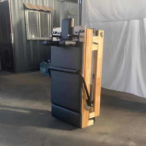 Pilates Reformer Faltbarer Ahorn - PM22 | Professional - Vollansicht Platzsparender Reformer