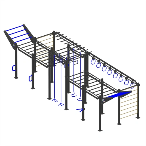 Estructura de calistenia personalizable - CH3 | Exterior - Vista completa