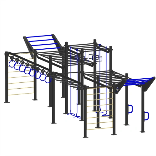Estructura de calistenia personalizable - CH3 | Exterior - Vista lateral