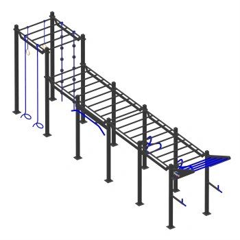 Struttura Calisthenics in Acciaio - CH4 | Professionale - Visuale Completa
