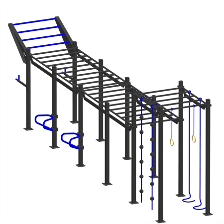 Structure en acier de gymnastique suédoise - CH4 | Professionnel - Vue totale