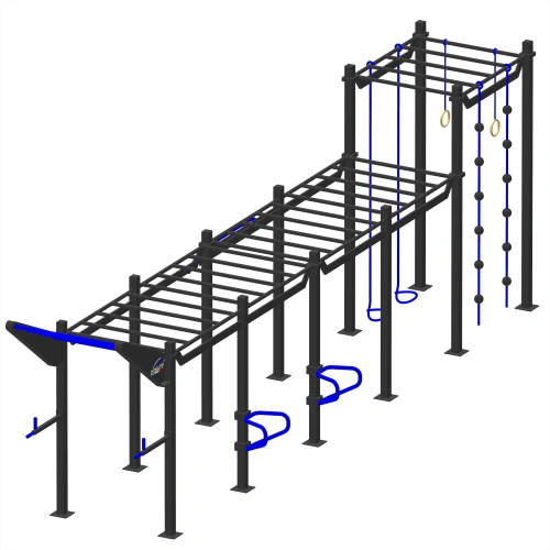 Struttura Calisthenics in Acciaio - CH4 | Professionale - Visuale Laterale