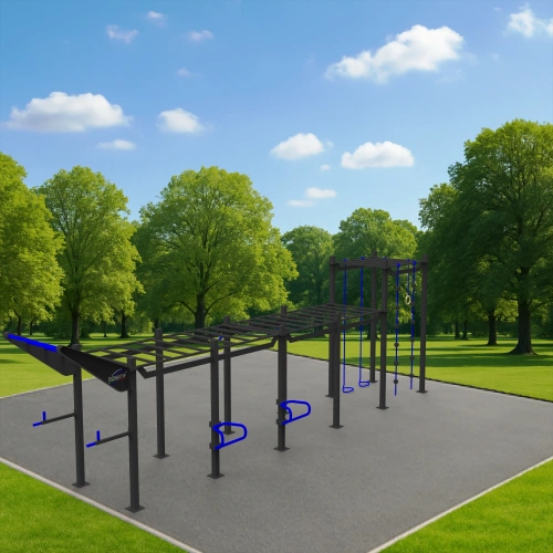 Calisthenics Stahlkonstruktion - CH4 | Professionell - Außenansicht