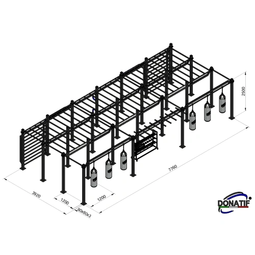 Calisthenics Rahmen mit Boxsäcken - CH5 | Im...