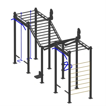 Outdoor Calisthenics Frame - CH6 | Street Workout - Full View