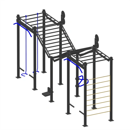 Struttura Calisthenics da Esterno - CH6 | Street Workout - Visuale Completa