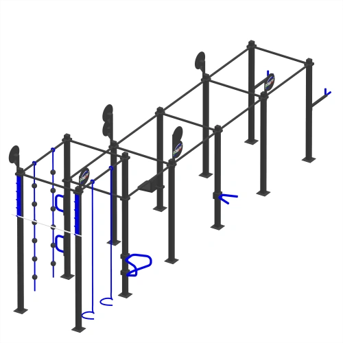 Struttura Calisthenics da Cross Fitness - CH8 | Outdoor - Visuale Laterale