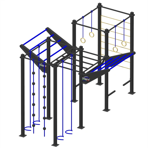 Estructura de calistenia de parque - CH11 | Street Workout - Vista lateral